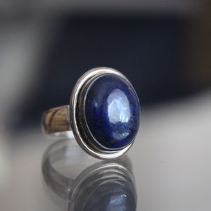 Distressed Blue Ring
